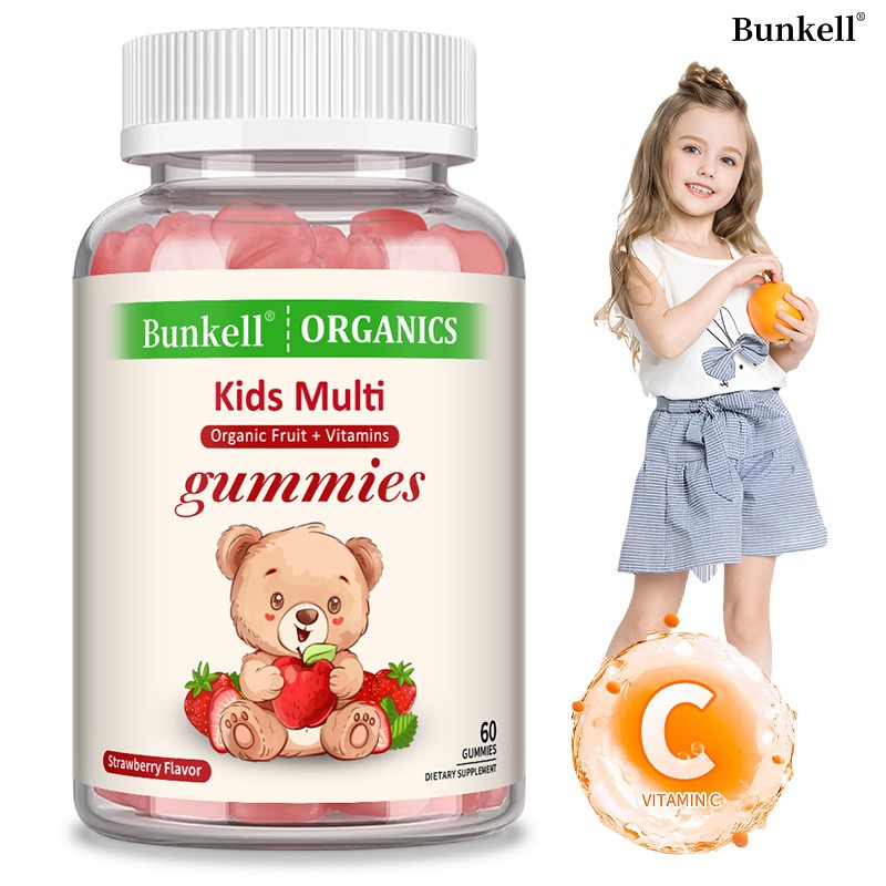 Kids Multivitamin Gummies – Gluten-Free, Sugar-Free, Daily Nutrition 60pcs