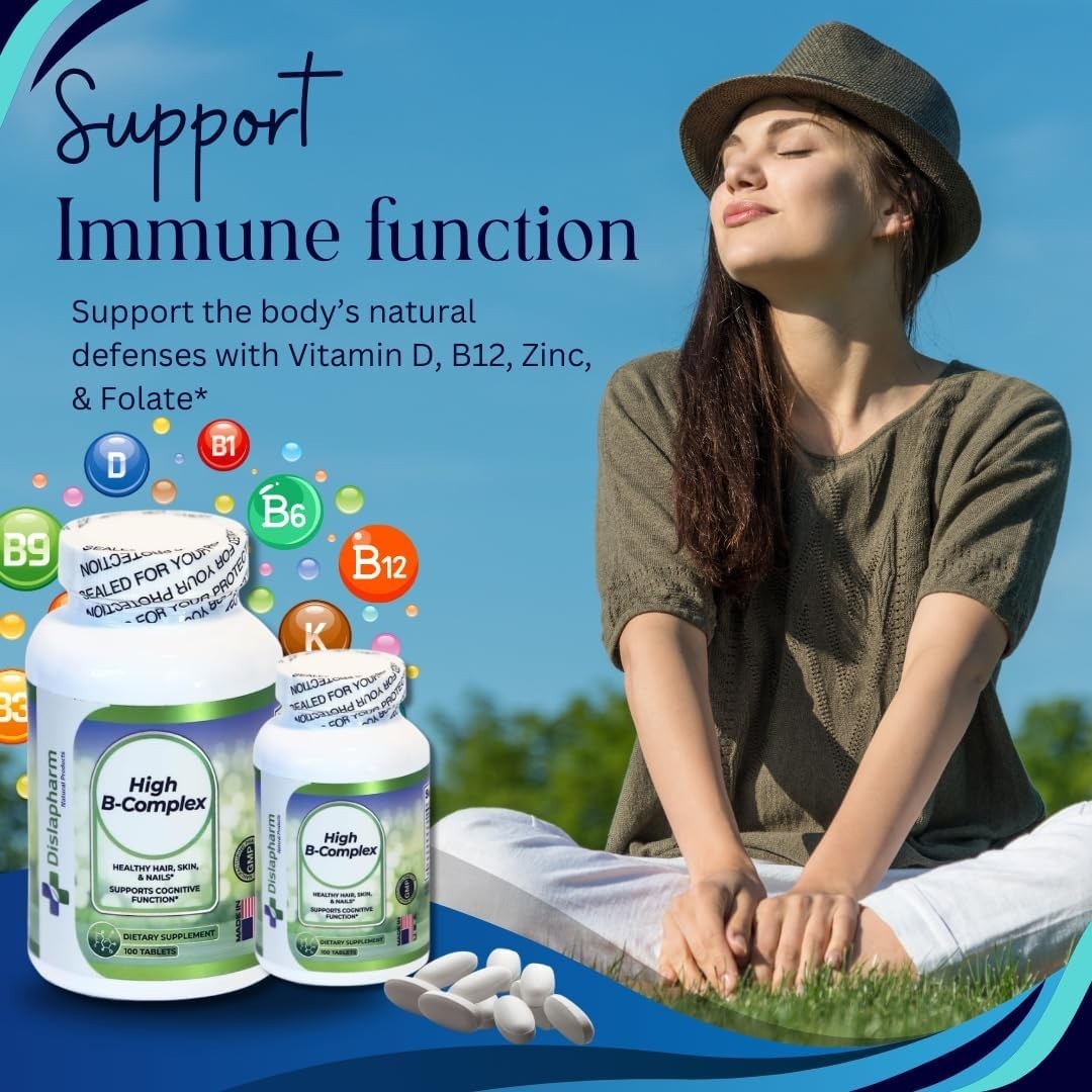 High B Complex Vitamins for Women with Riboflavin (100 tabs) Exp:07/26