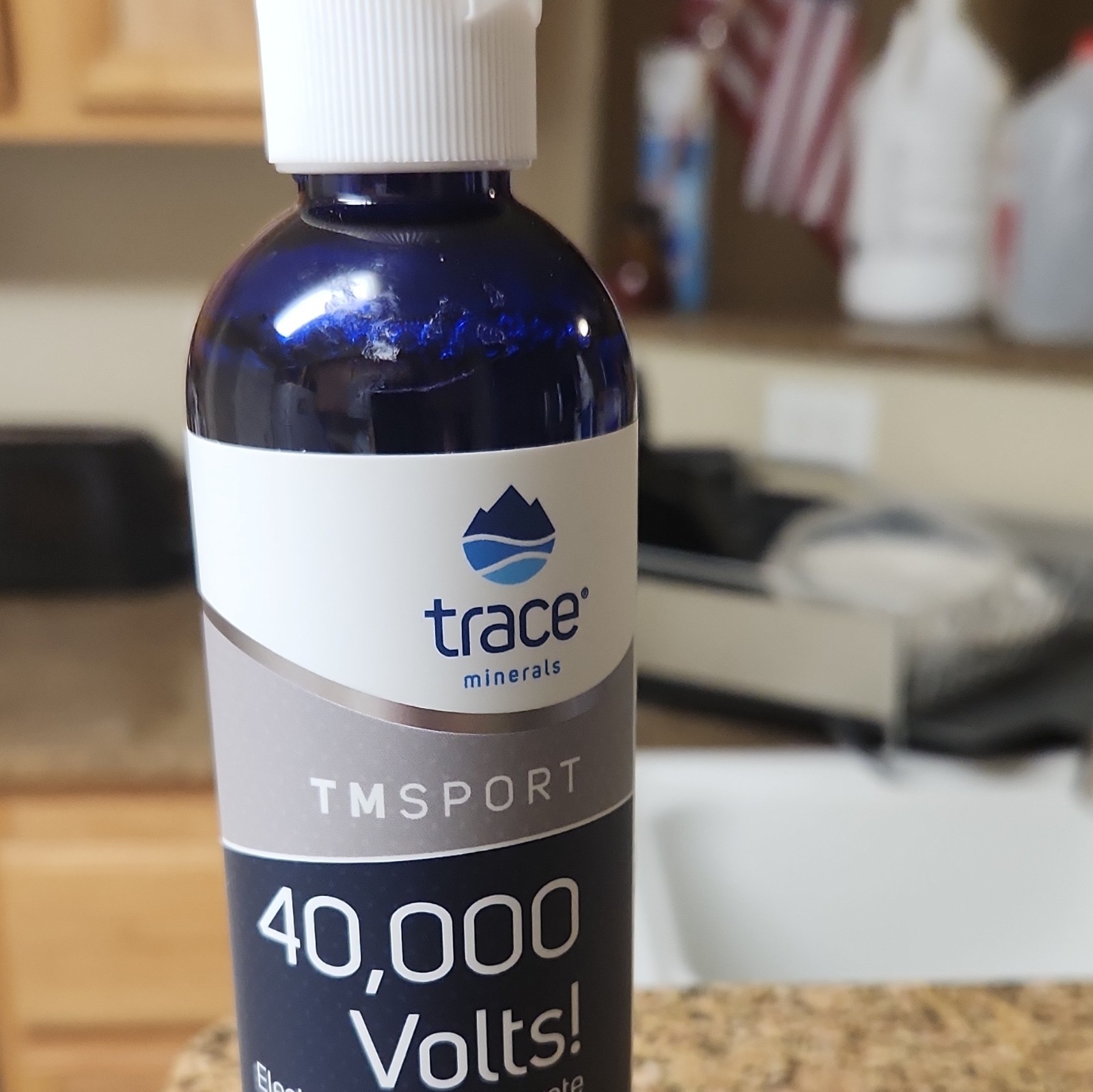Trace Minerals TM Sport 40,000 Volts Mineral Drops 4 fl oz Exp 11/2027