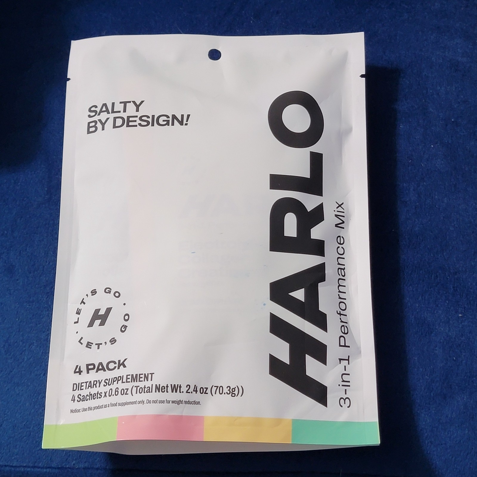 Harlo 3-in-1 Performance Mix Electrolytes, Collagen, Salty by Design