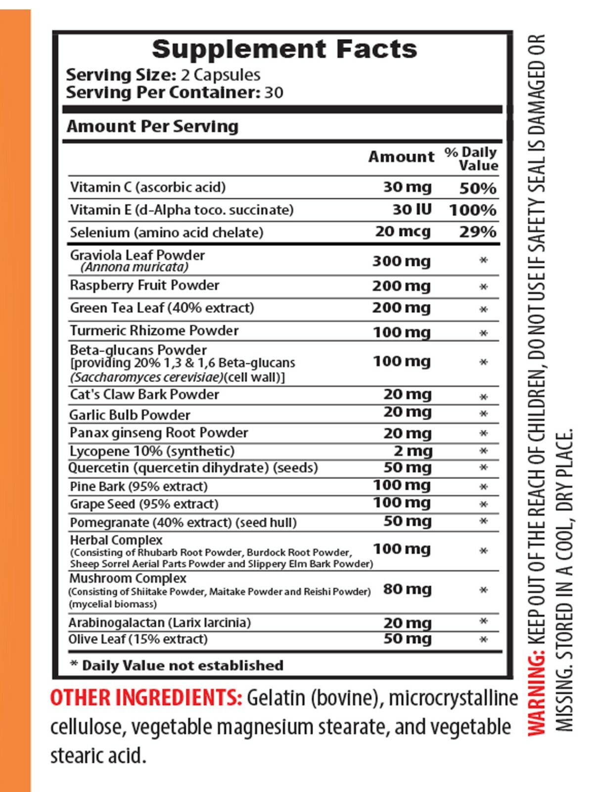 blood pressure lowering supplement – IMMUNE SUPPORT COMPLEX – immune promoter 1B