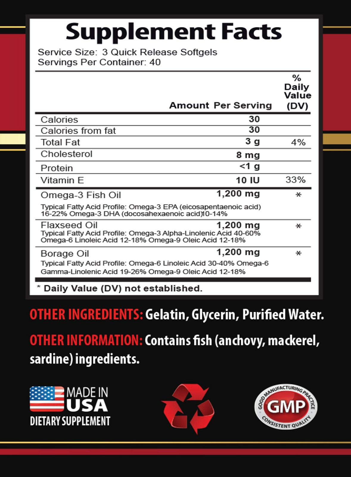 liver health supplement – OMEGA 3-6-9 3600MG – cardiovascular health 1B