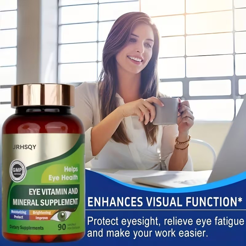 3 bottles Advanced Eye Vitamins and Mineral Supplement with Lutein& Zeaxanthin+