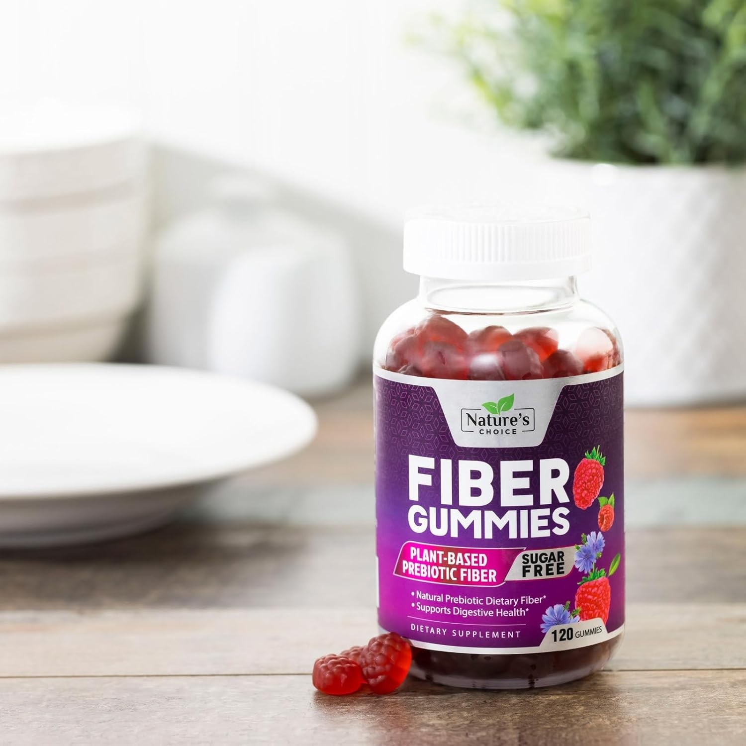 Fiber Gummies Sugar Free 4g Natural Prebiotic Dietary Fiber – Regularity Support