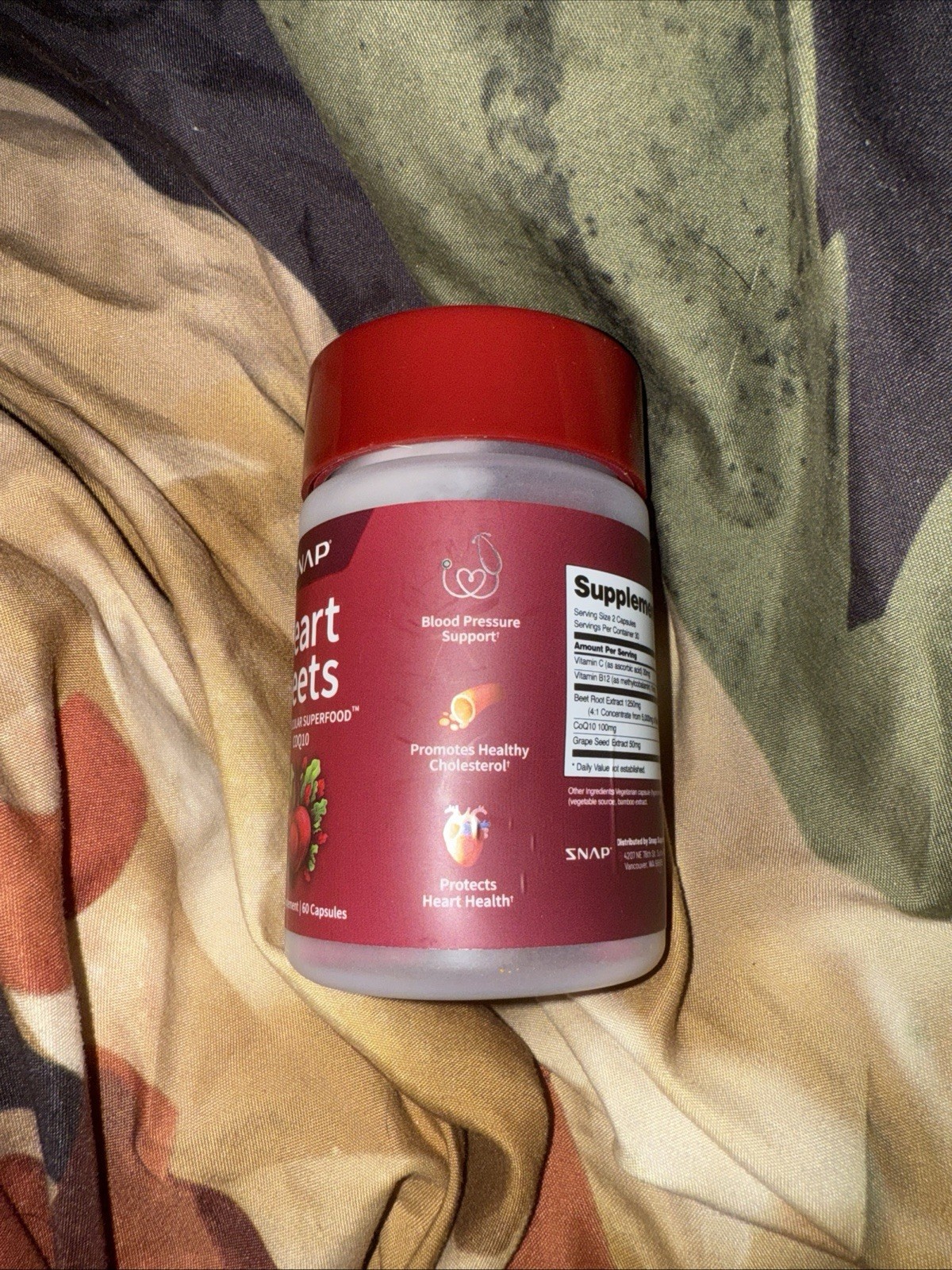 Snap Heart Beets Capsules Cardiovascular Superfood