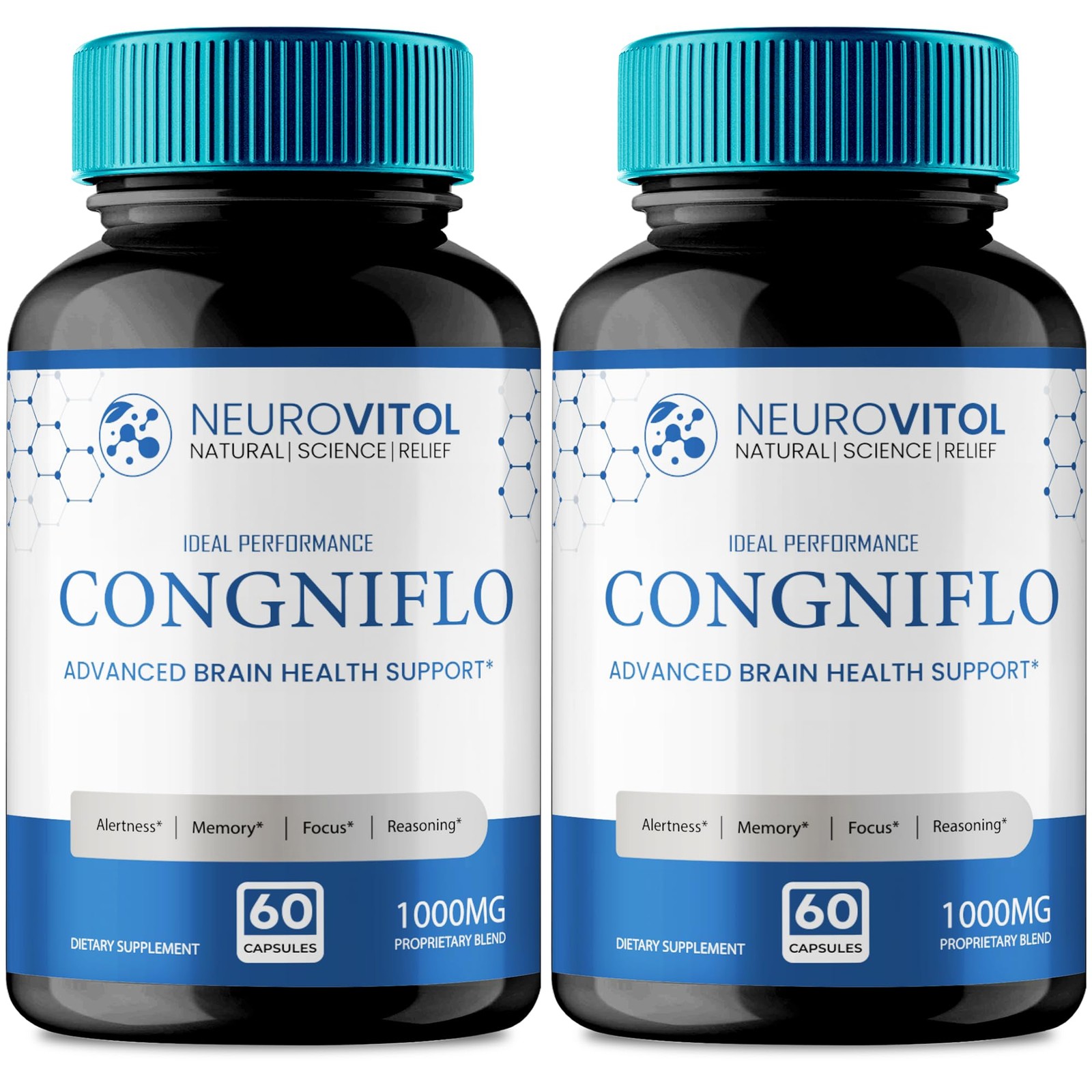 Neuro Vitol Cogniflo General Wellness Supplement – 120 Capsules (2 Pack)