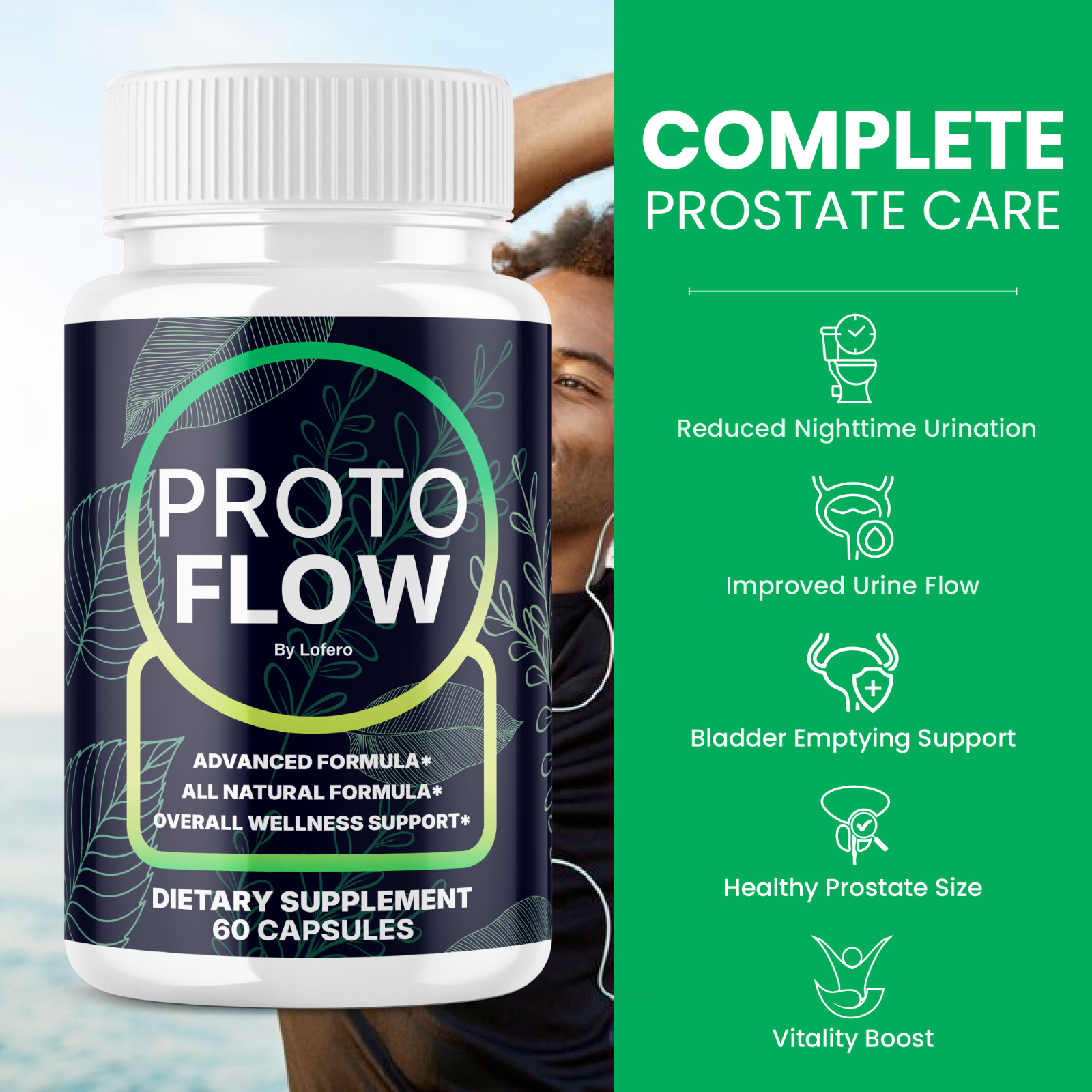ProtoFlow Prostate Capsules Proto Flow Health Formula Supplement Reviews (60 ct)