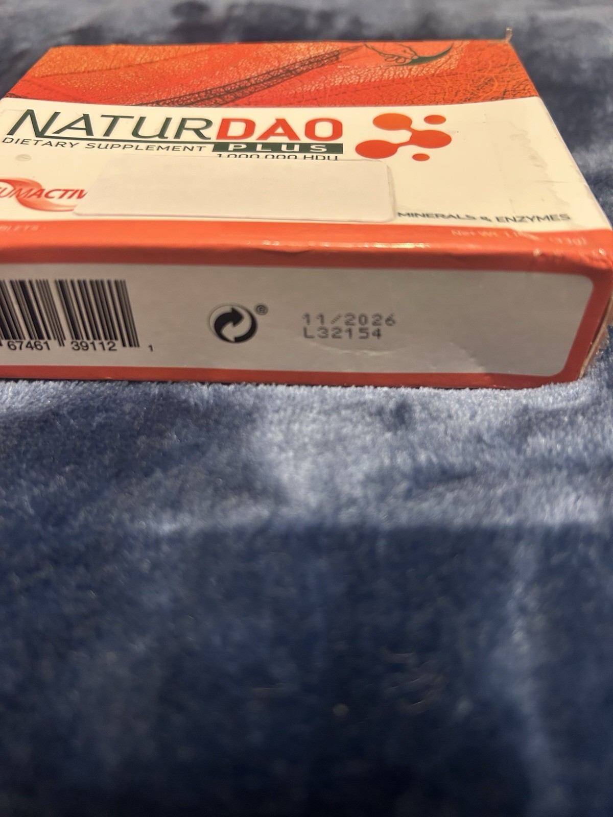 NATURDAO Plus Digestive Support 1,000,000 HDU 60 Tablets Exp 11/2026