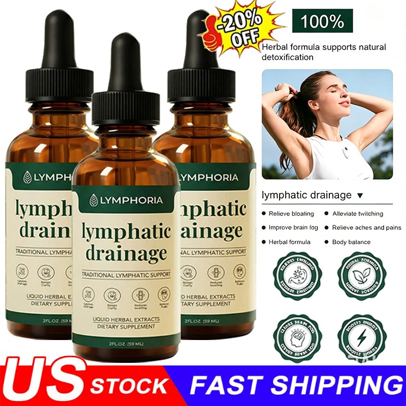 3X Lymphoria – Lymphatic Drainage 59ml – Detox, Bloat Relief & Immune Support