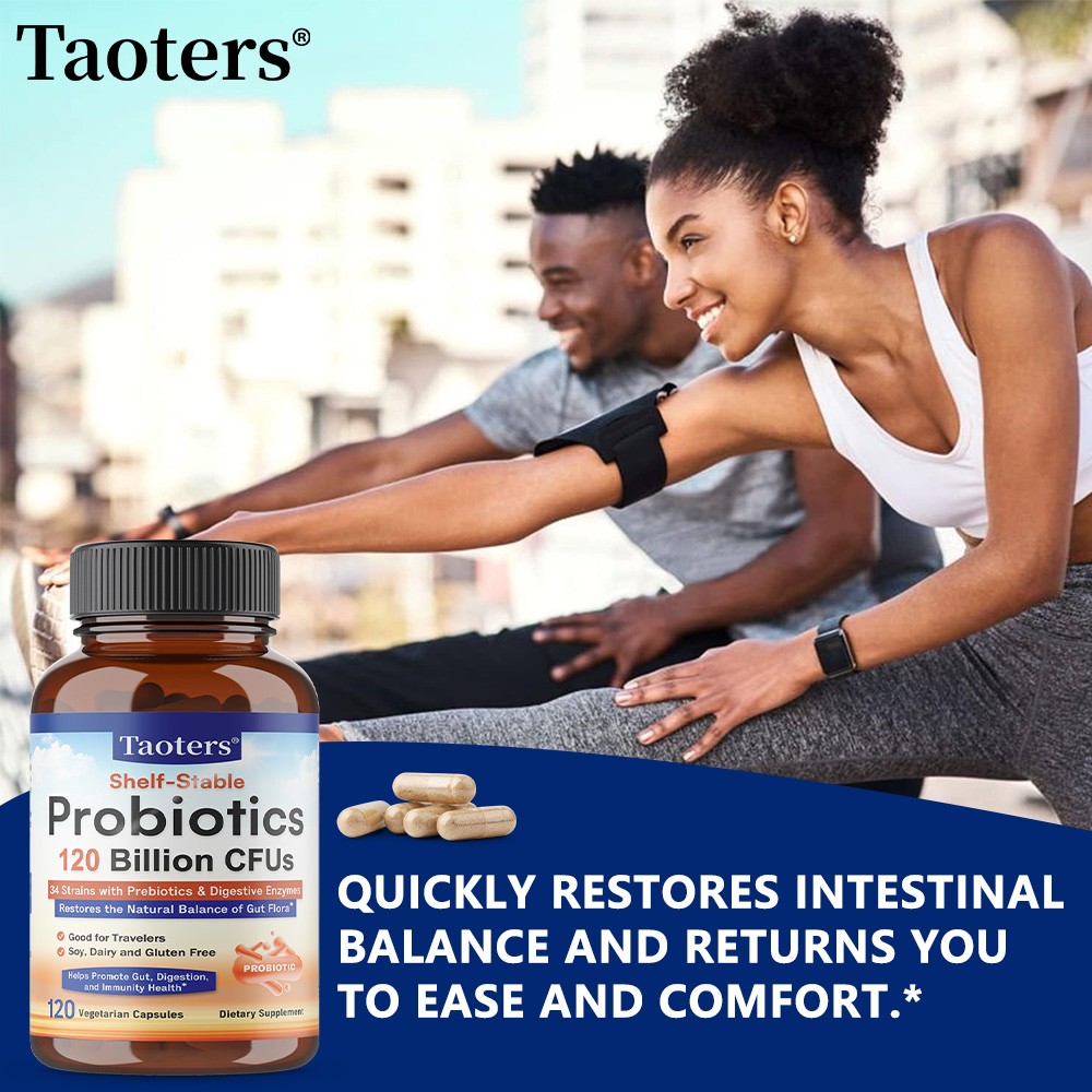 Probiotics 120 Billion CFUs 120 Capsules Digestive Health Balance Gut Flora