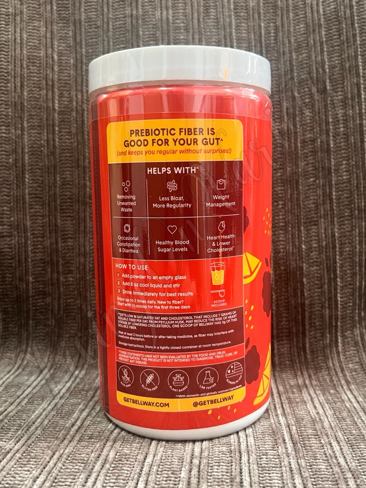 Bellway – Super Fiber + Fruit – Raspberry Lemon – 18Oz