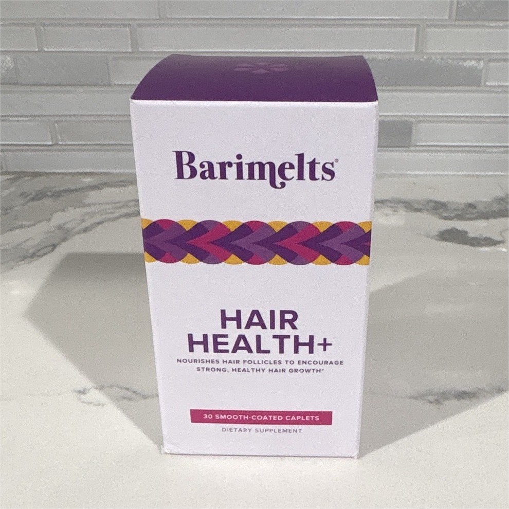 *NEW* Barimelts Hair Health+ Hair Growth Support, Easy to Swallow Caplets, 30 Ct