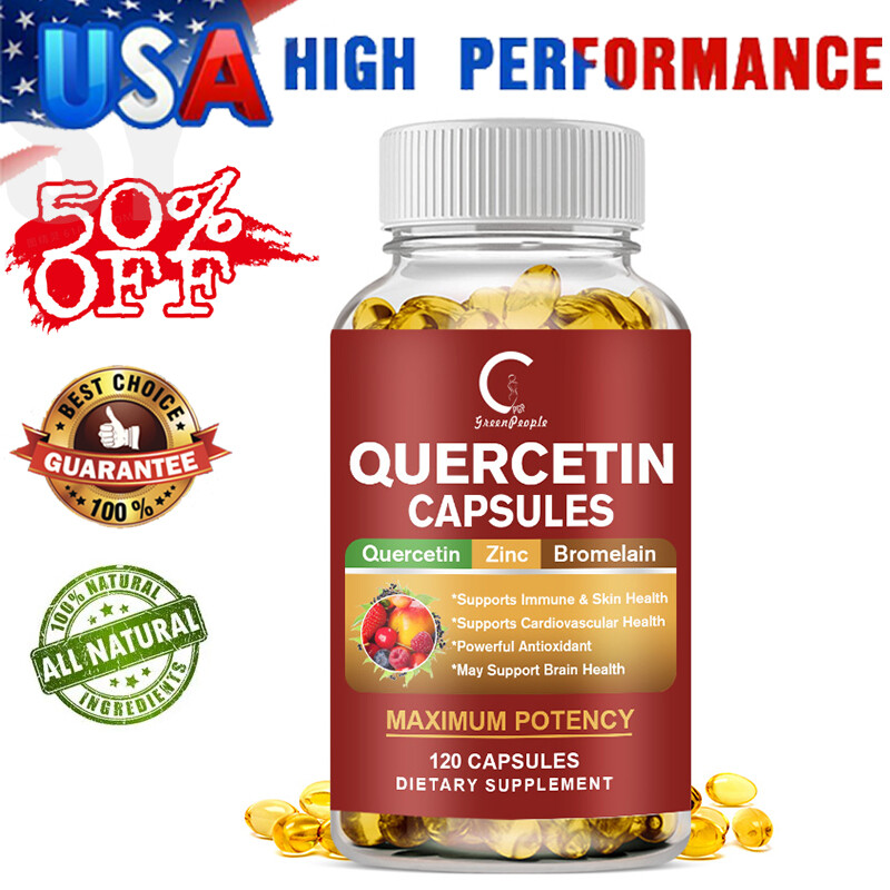 Quercetin Bromelain 500mg/200mg – Immune & Cardiovascular Support, Skin Health
