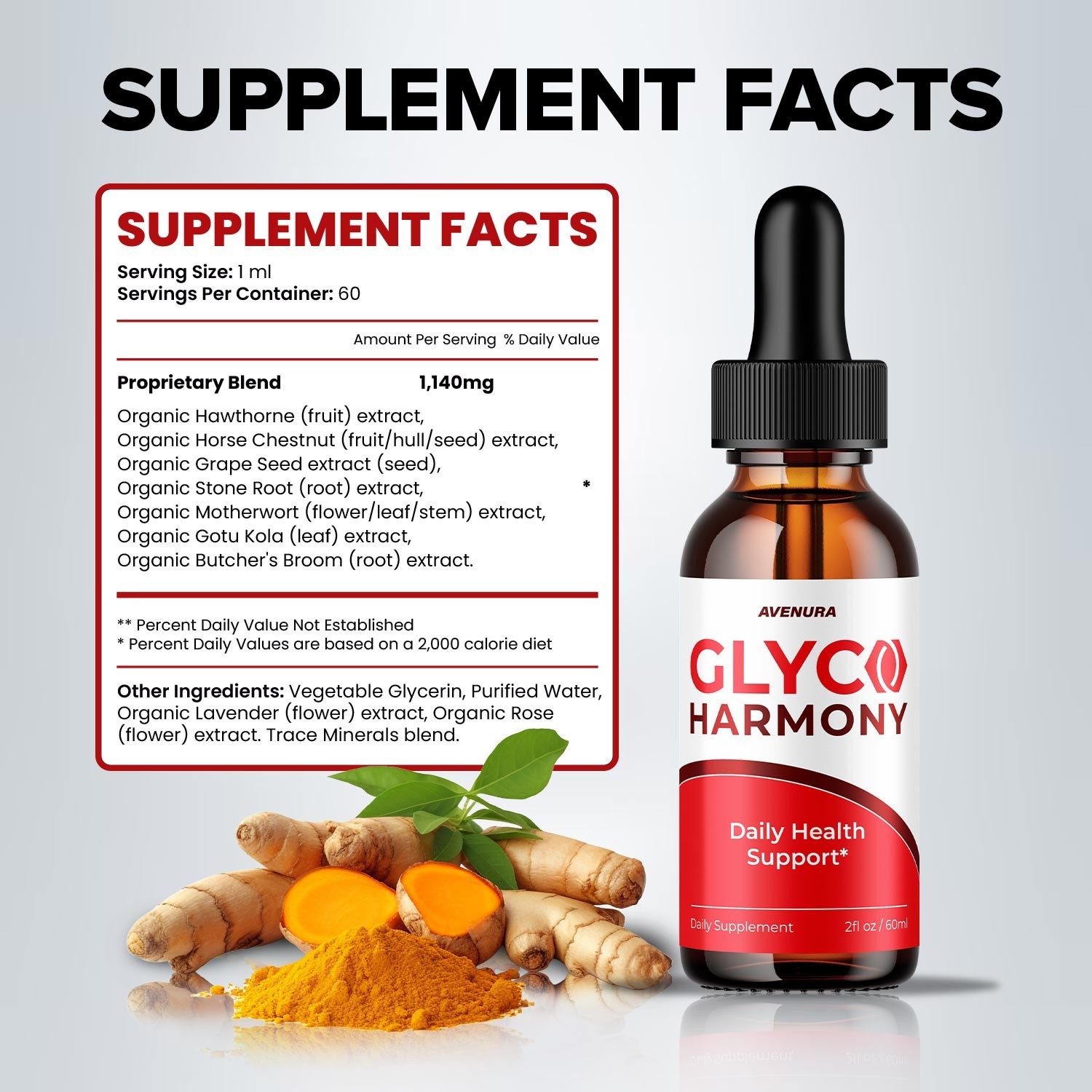 (3 Pack) Glyco Harmony Liquid Drops – GlycoHarmony Drops Extra Strength