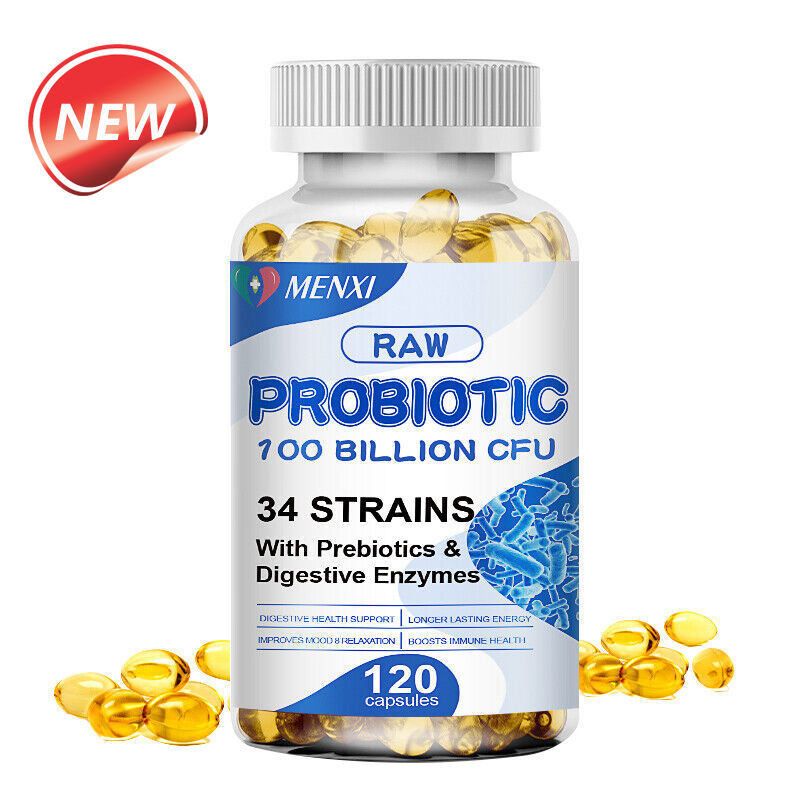 Prebiotic&Probiotics Gas,Digestive Enzymes Constipation&Bloating Relief