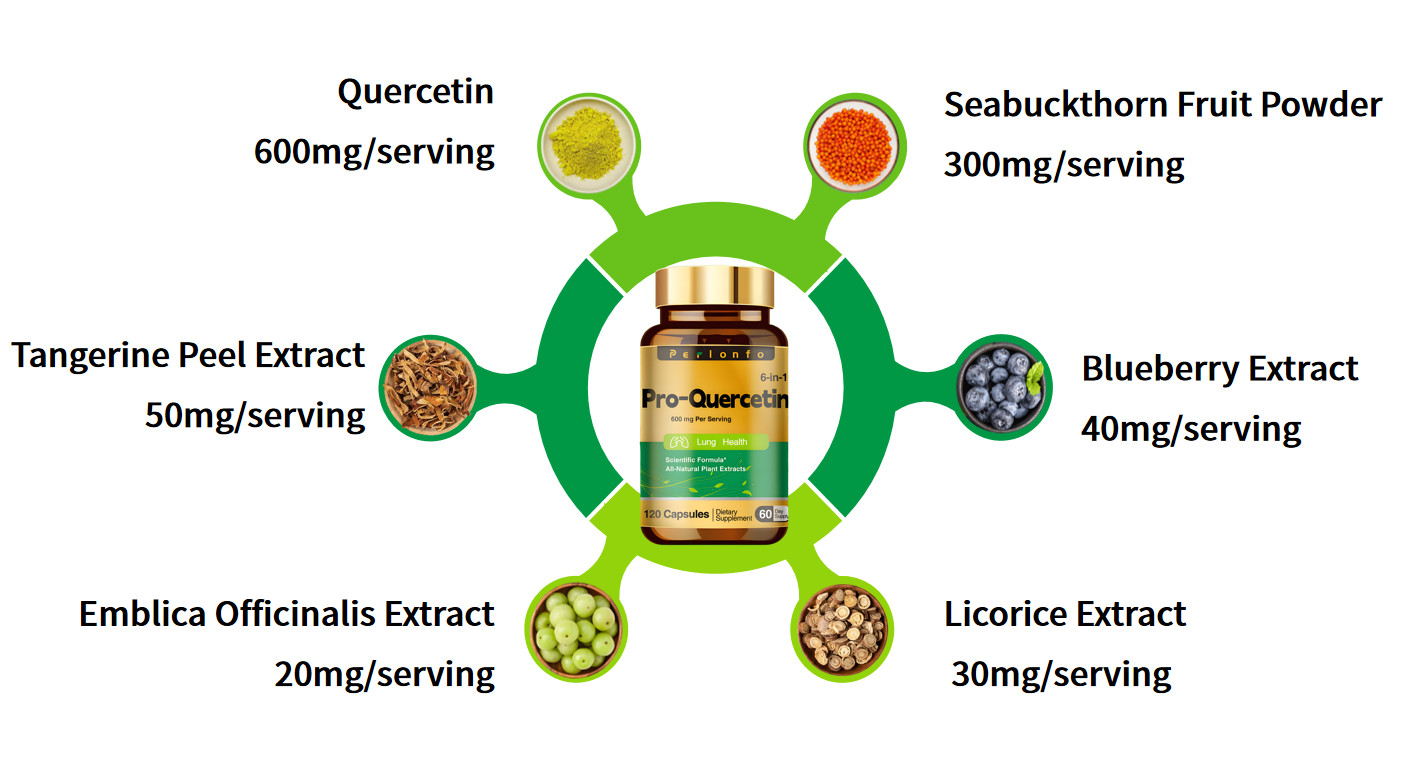 Perlonfo,Pro-Quercetin 6-in-1,Lung Health