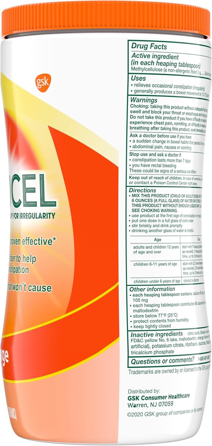 Fiber Powder for Occasional Constipation Relief, Methylcellulose Fiber Powder, O