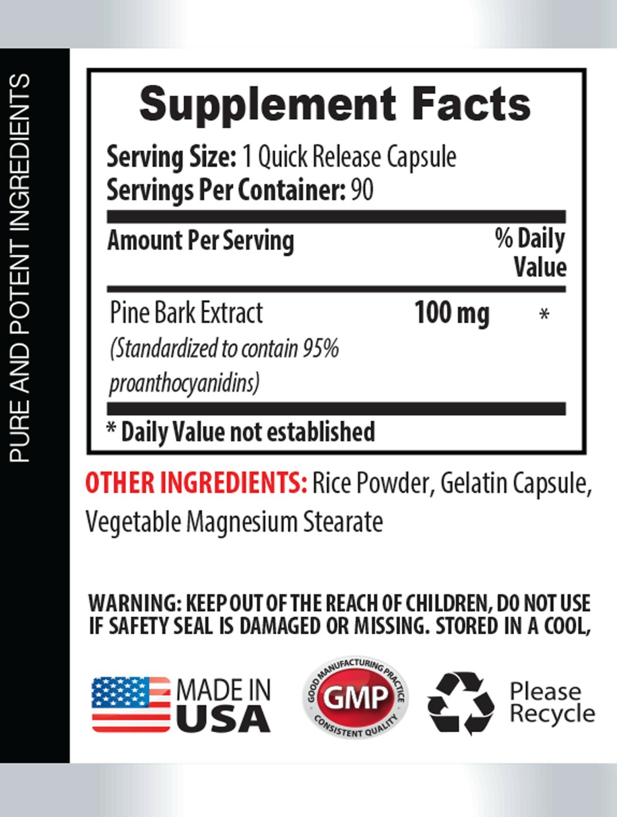 blood pressure lowering supplement – PINE BARK EXTRACT – brain armor 2 BOTTLE