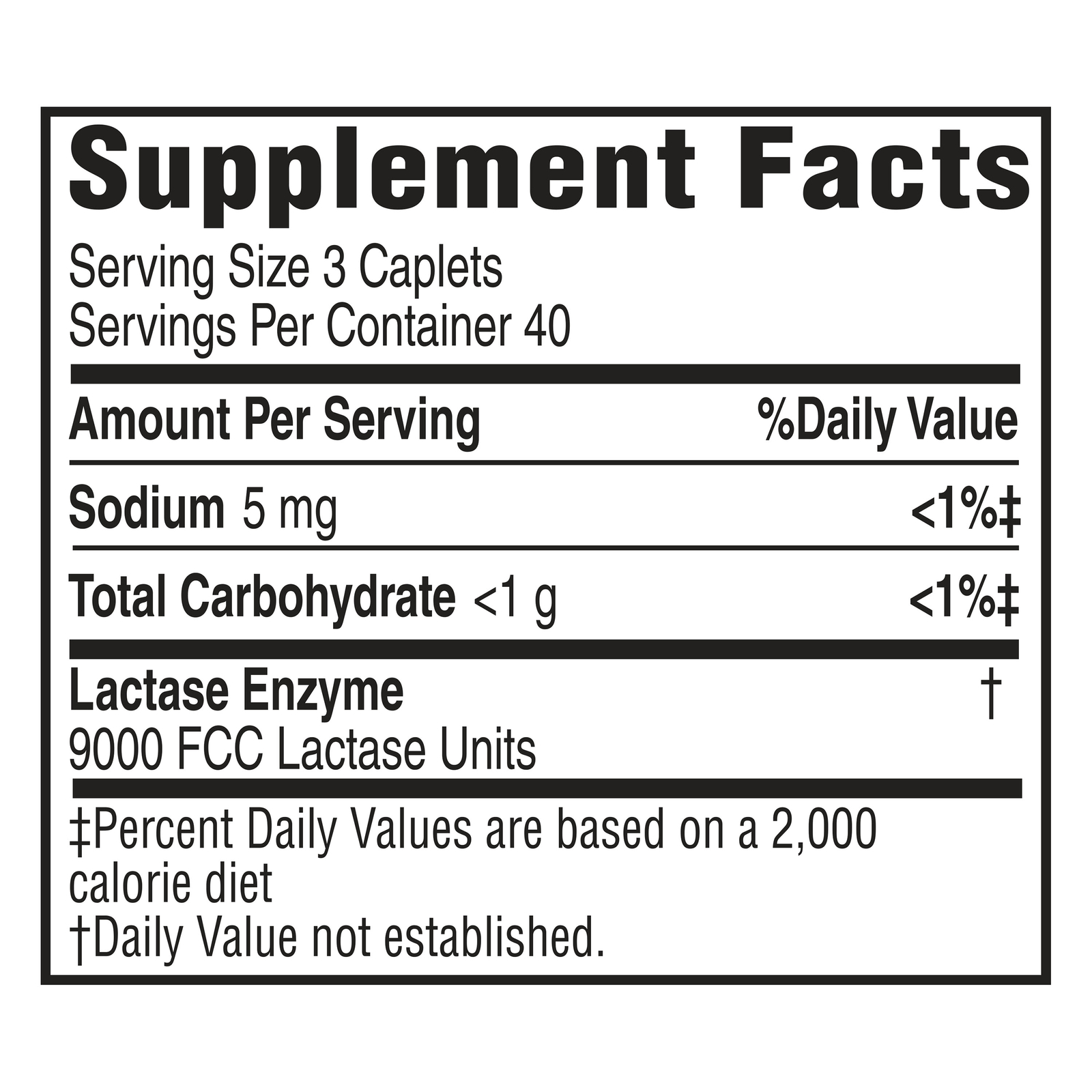 Equate Dairy Relief Caplets Original Support Diarrhea Easy-to-swallow 120 Count