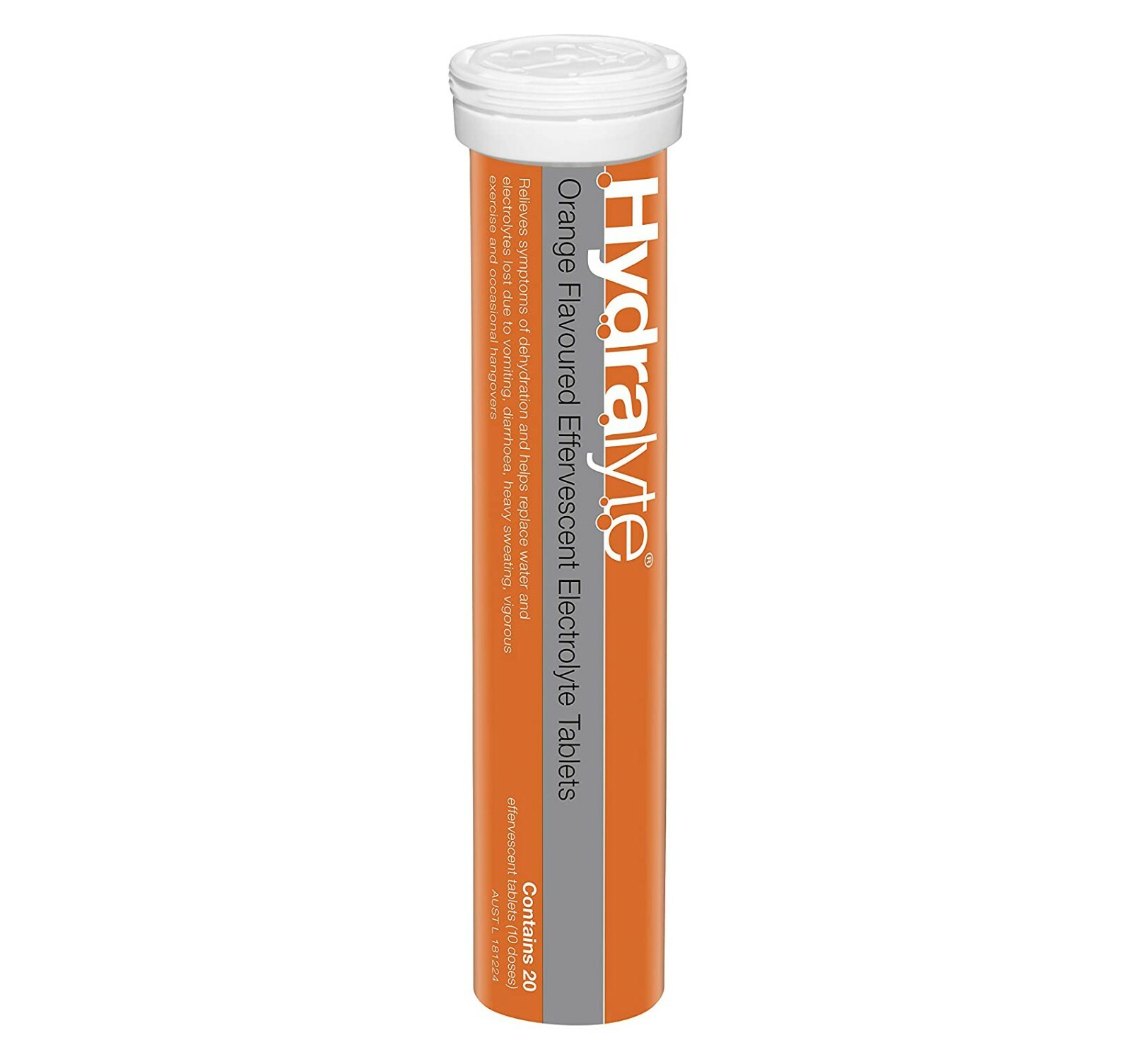 2 x Hydralyte Effervescent Electrolyte Orange Flavor For Dehydration 40 Tablets