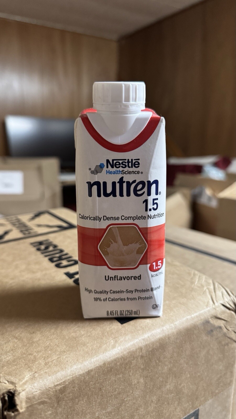 Nutren 1.5 Tube Feeding Formula Unflavored Formerly Vanilla 8.45 oz Carton 24 Ct