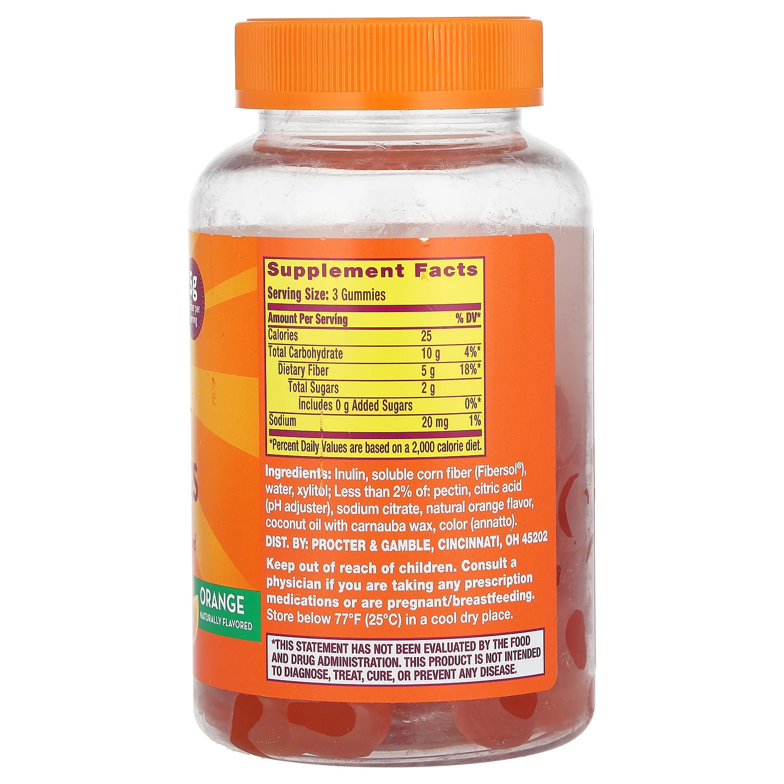 2 X Metamucil, Fiber Gummies, Orange, 72 Gummies