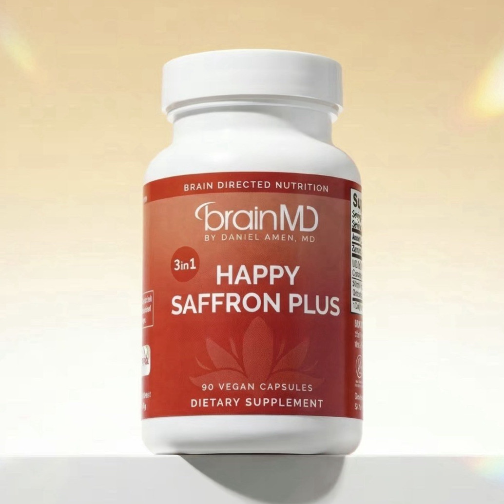 brainMD Happy Saffron Plus Vegan 90 Capsules Mood Memory Support