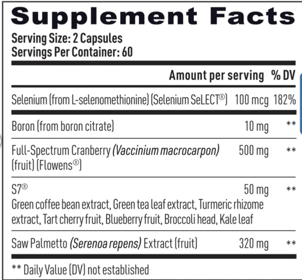 Weider Prime Prostate Health 120 Capsules Supplement w/ Saw Palmetto Exp 11/2027