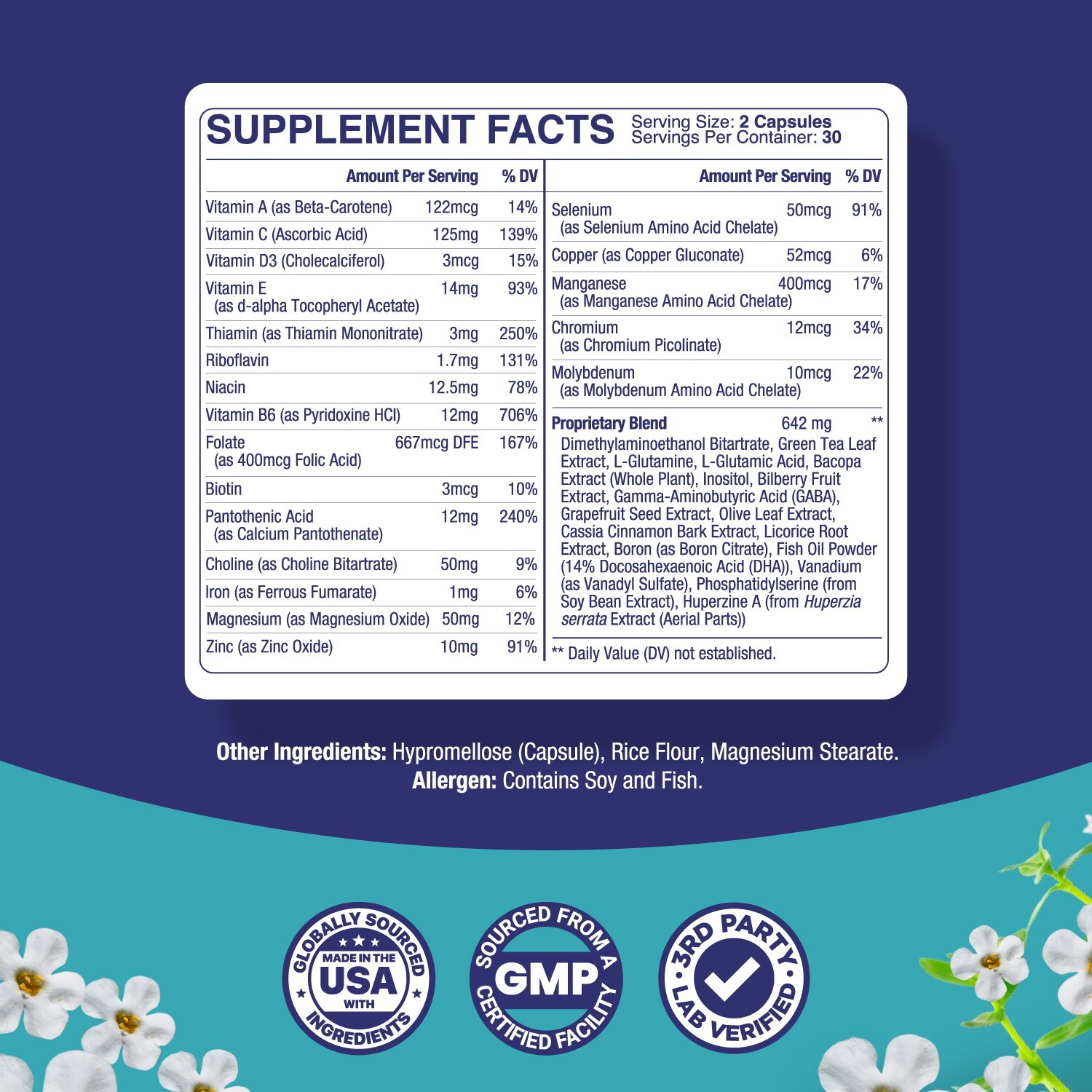 Nootropic Brain Booster for Mental Clarity – Best Nootropic Brain Supplement
