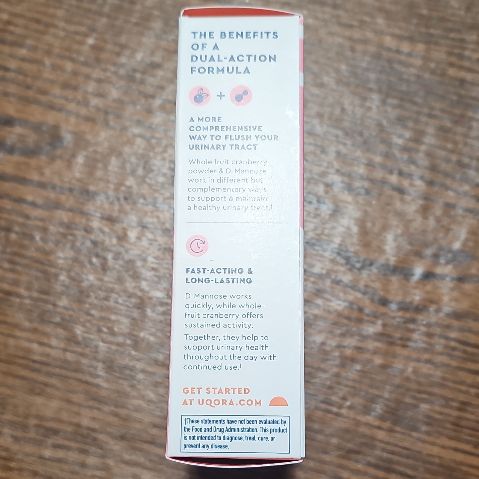 Uqora Flush Advanced+ Triple Berry Urinary Drink Mix 10 Sticks 2.3oz