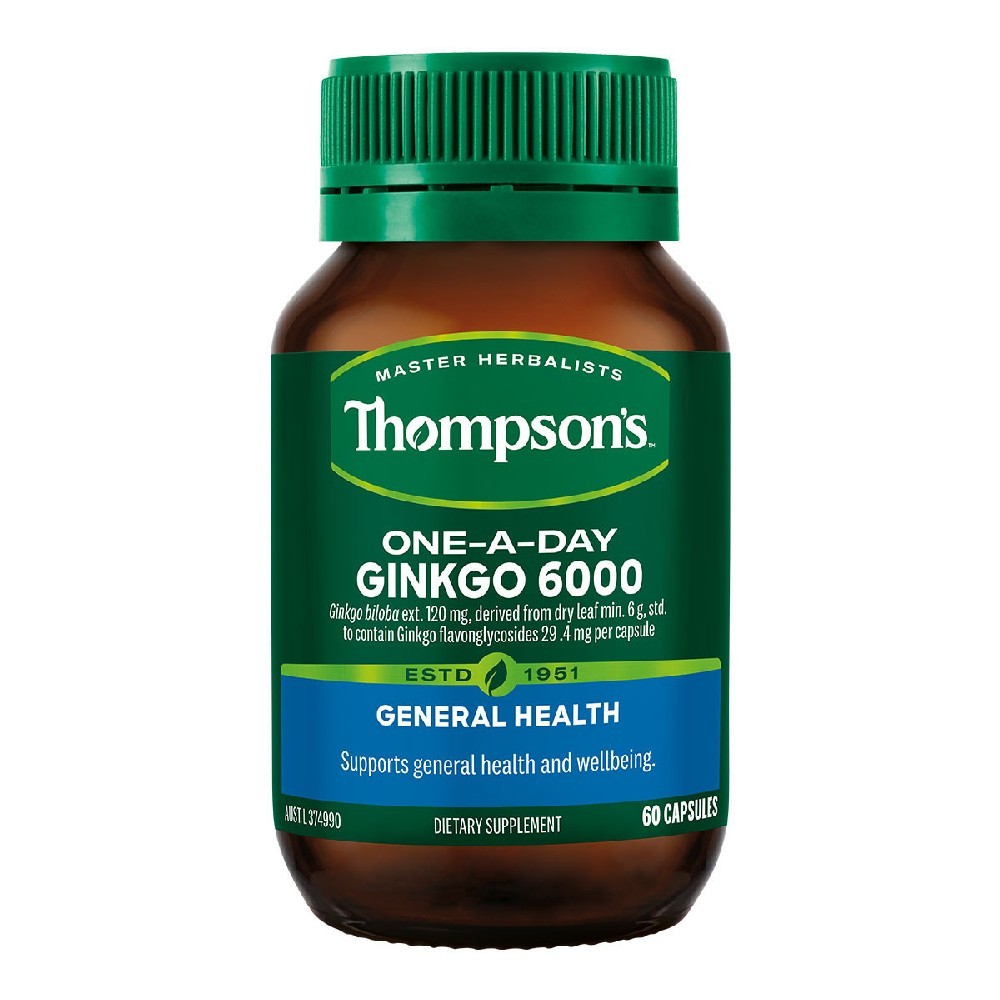 Thompson’s One-A-Day Ginkgo 6000mg 60 Capsules