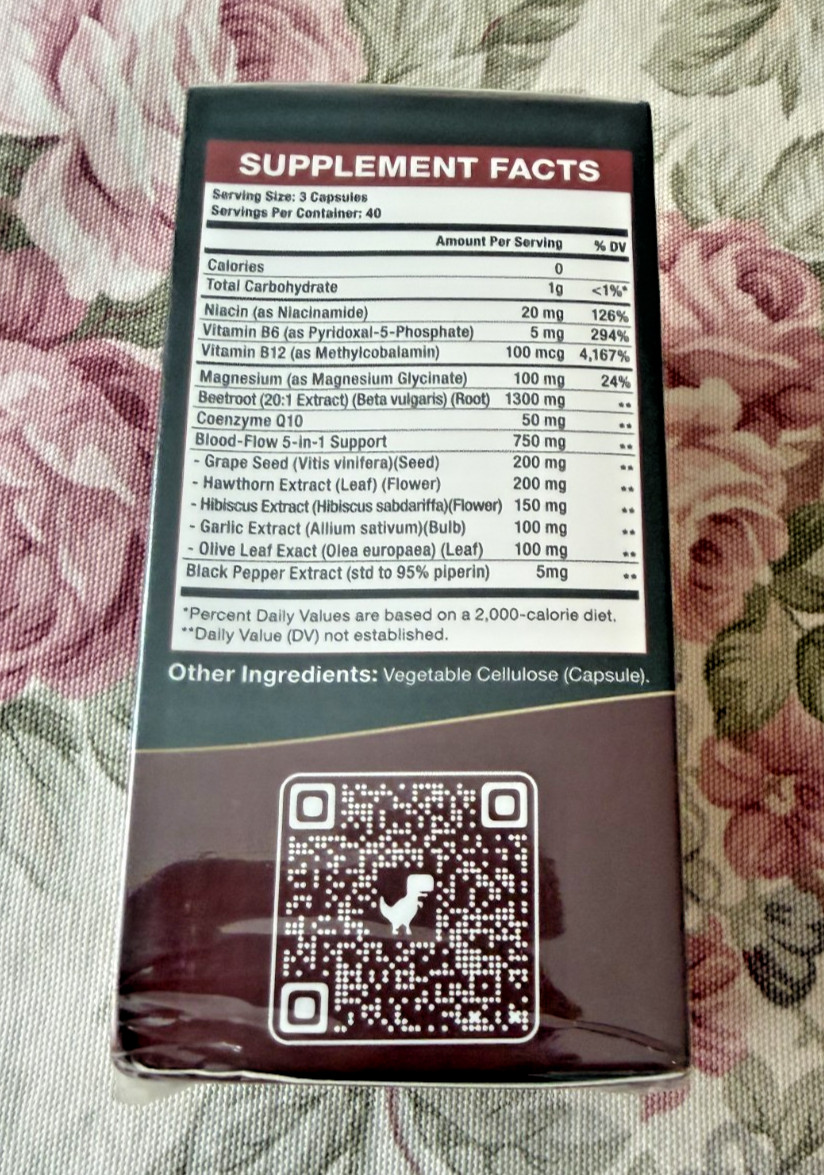 Totaria Beetroot Capsules 2230mg Support Blood Pressure & Heart Health, NO