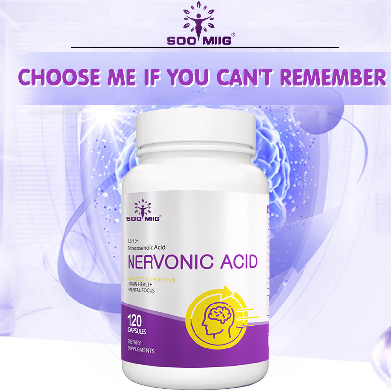 Nervonic Acid Brain Supplement Nootropic Memory Focus Nerve Support 120 Caps