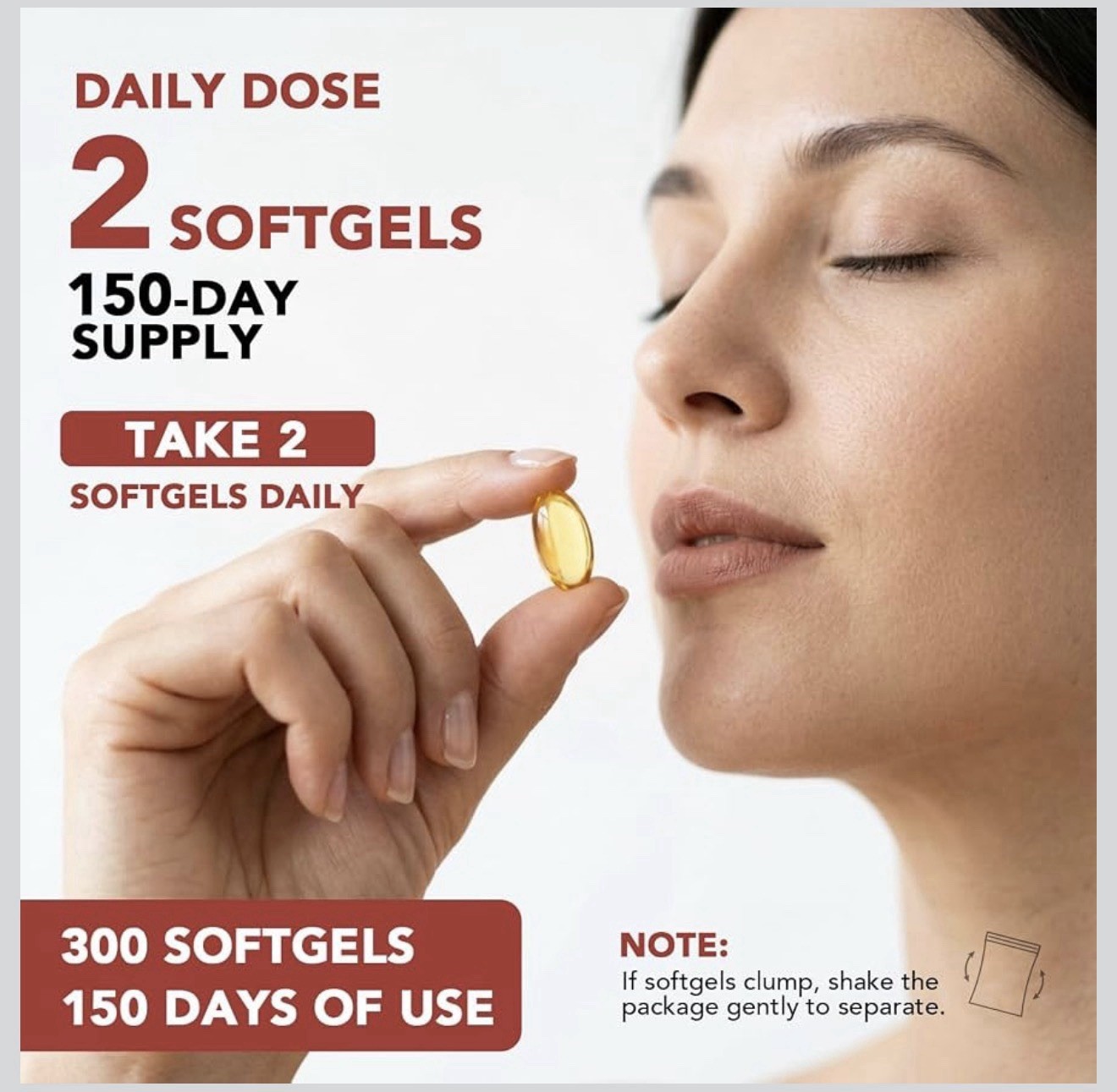 SHAPEINGIRL Odorless Aged Garlic Extract 10000mg 300 Softgels Gluten-Free