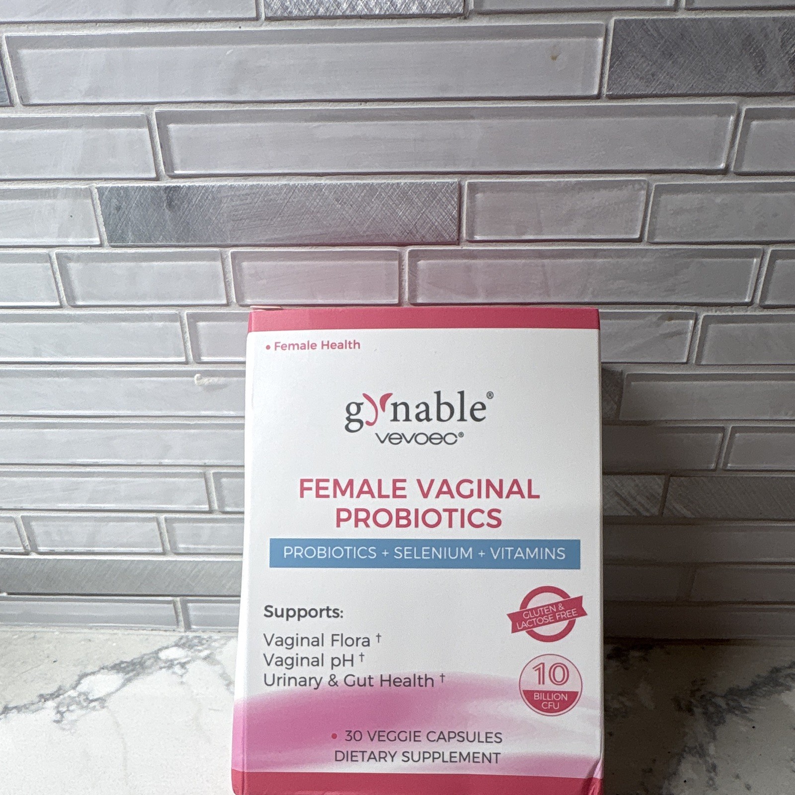 *NEW*gynable vevoec Female Vaginal Probiotic 10 Billion CFU 30 Veg Caps GF LF