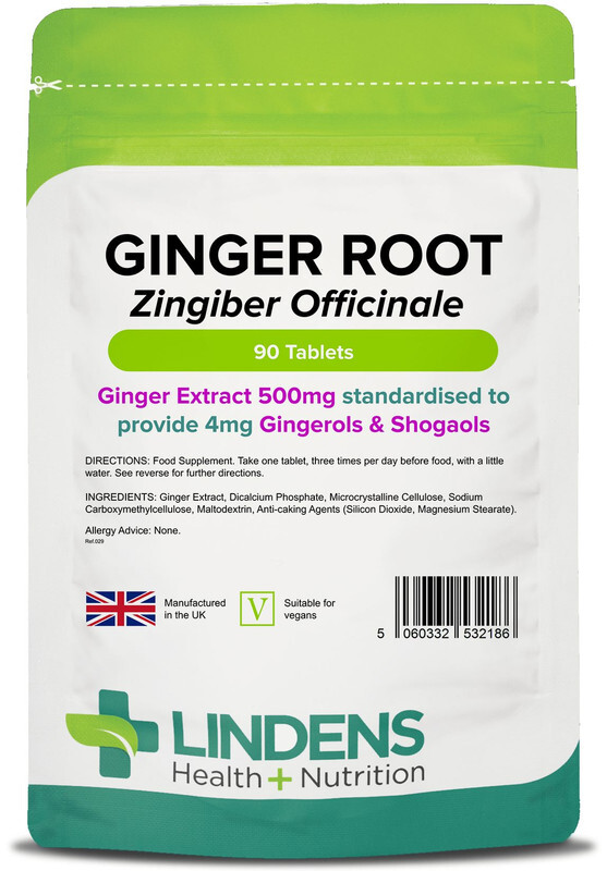 Lindens Ginger Root 4-PACK 360 Tablets 500mg Quality Natural Supplement