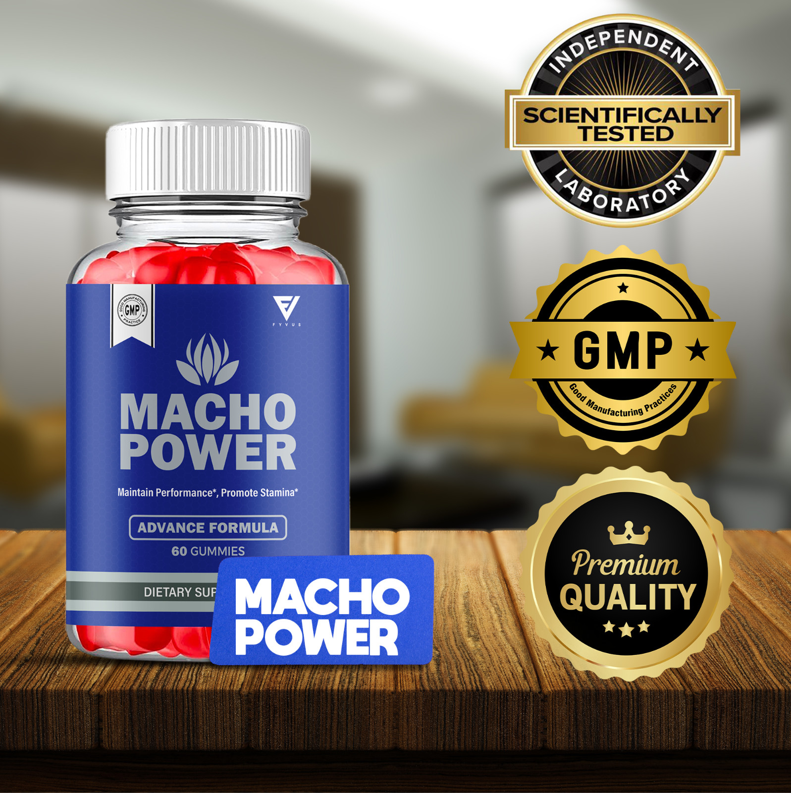 (3 Pack) Macho Power Gummies, MachoPower Maximum Performance (180 Gummies)