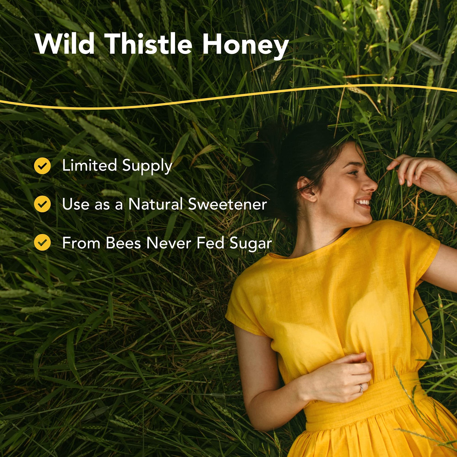 Wild Thistle Honey 10 oz – No added sugar, natural sweetener