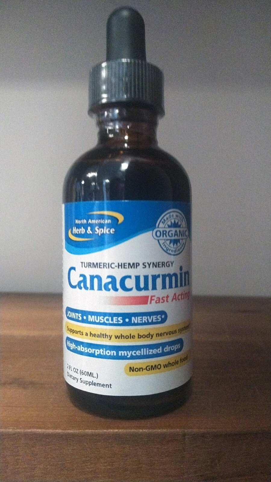 Canacurmin Oil North American Herb and Spice 2 fl oz Joints Muscles Nerves