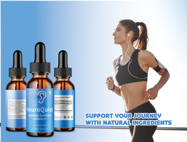 (3 Pack) Neuro Quiet Hearing Drops, NeuroQuiet Ear Health Supplement (6oz)