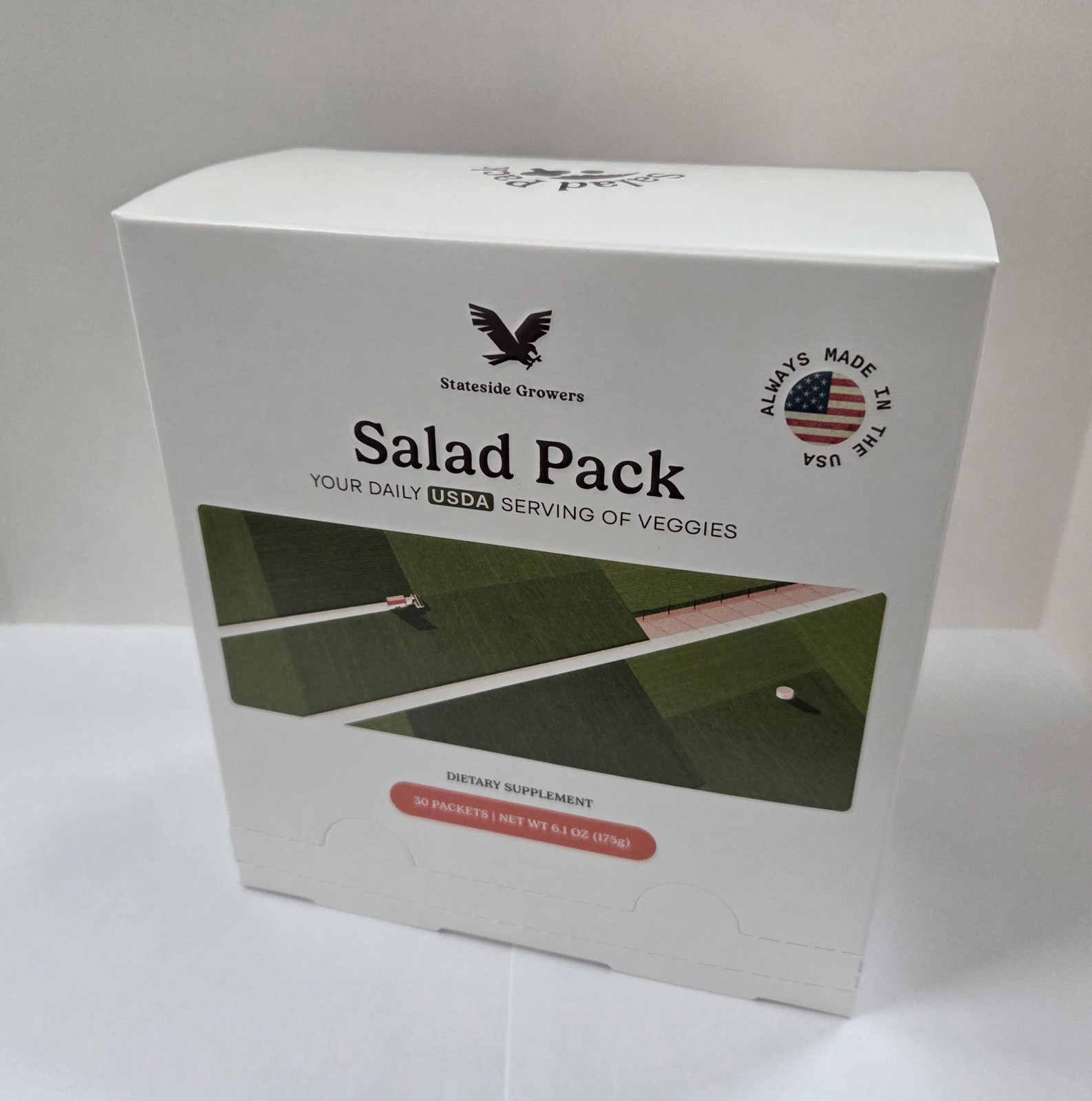 Stateside Growers Salad Pack Capsules Greens Digestive Health AM/PM Organic 30ct