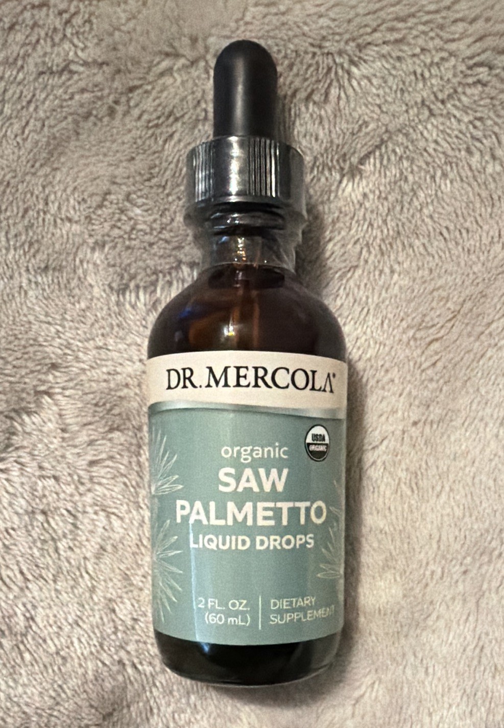 Dr. Mercola Organic Saw Palmetto Liquid Drops 320mg Neutral Flavor 2 fl oz