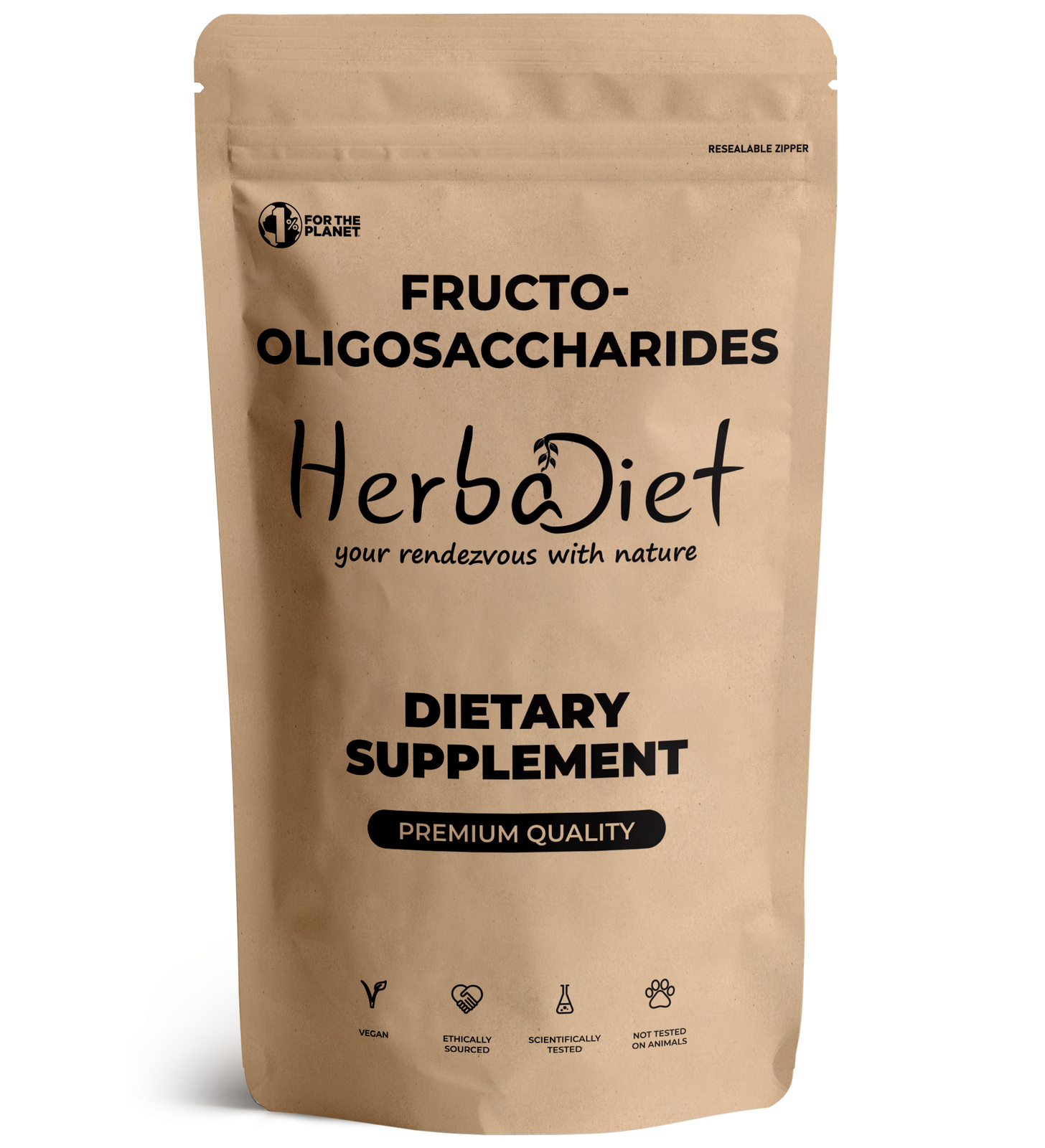 Inulin Powder Prebiotic Fiber Natural Fructo-Oligosaccharide (FOS) Chicory Roots