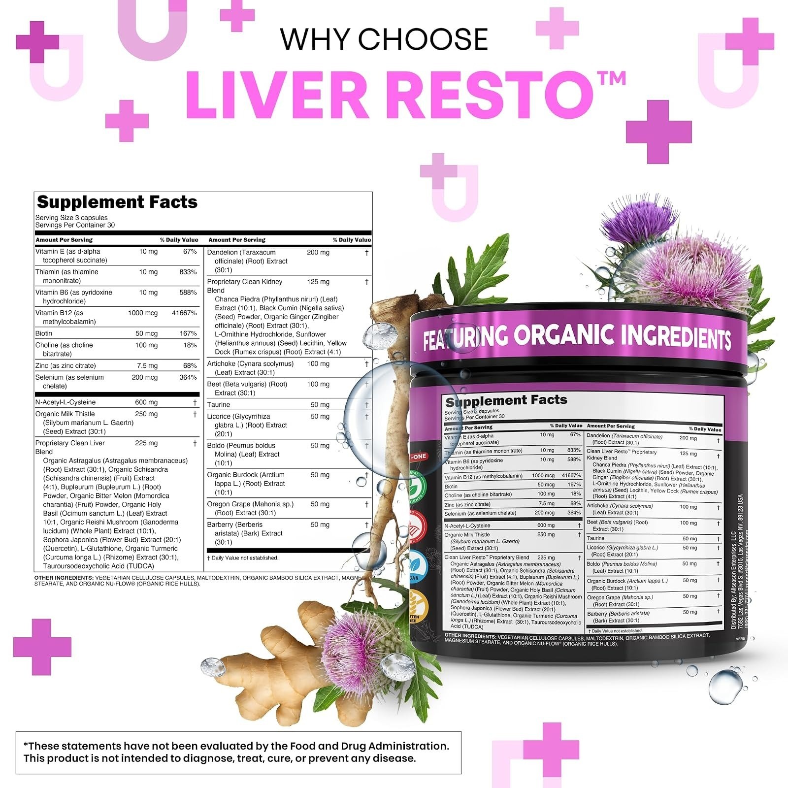 Clean Nutraceuticals Liver Cleanse Detox & Repair 90 Capsules