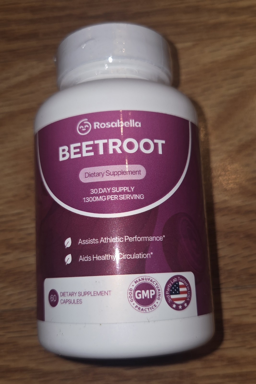 Organic Beet Root Capsules – 1300mg Beet Root 60 Capsules, 30-Day Supply