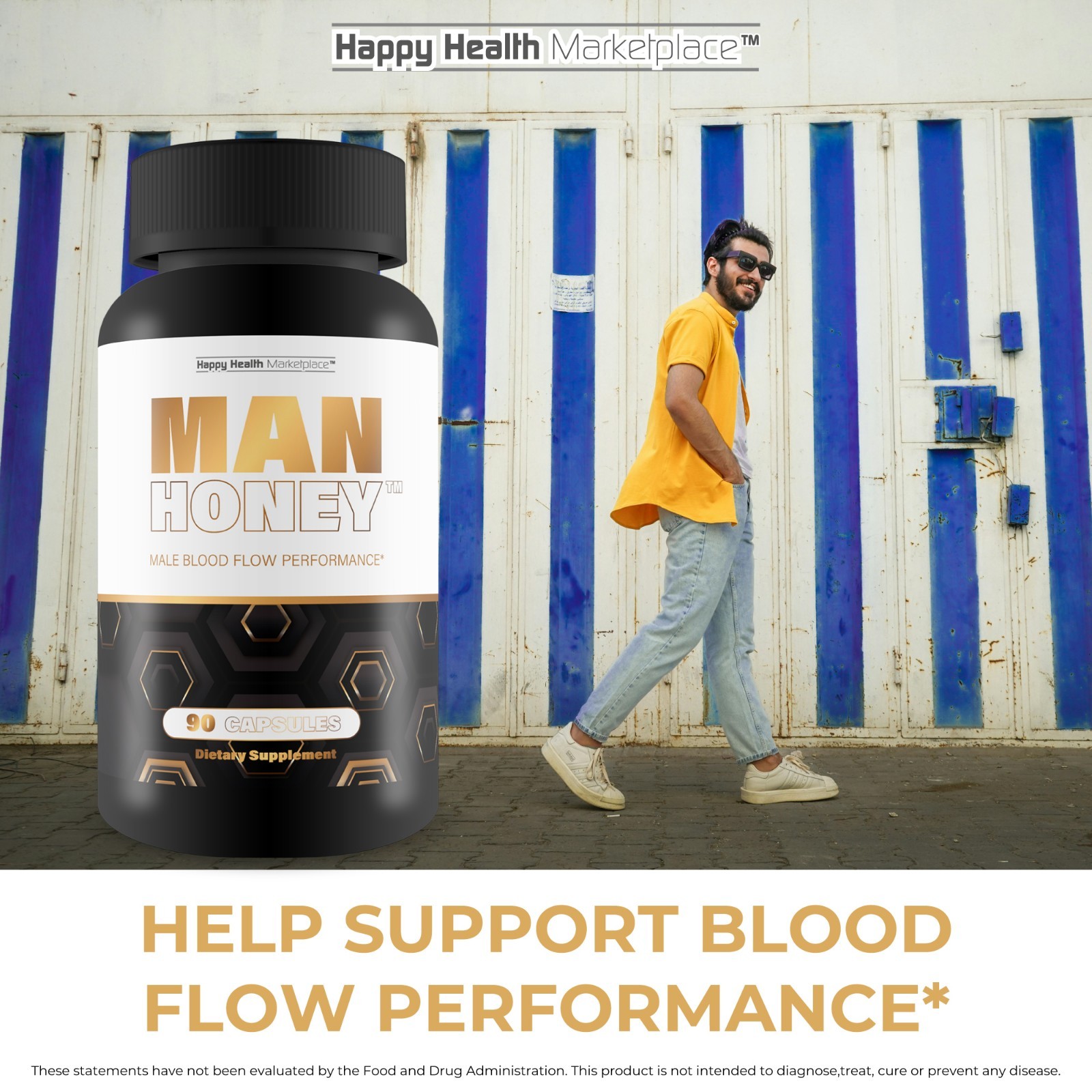 Man Honey – Our Best Male Blood Flow Performance Capsules – Become Alpha Male