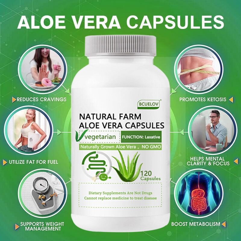 Aloe Vera Pearl Powder American Ginseng Capsules Supports Weight Management