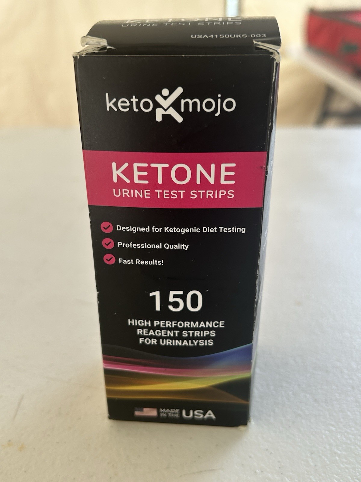 Keto Mojo Ketone Urine Test Strips 150 Count Ex: 9/11/2027