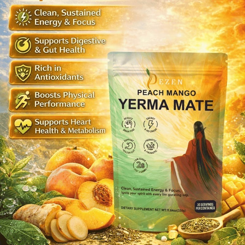 DEZEN Yerba Mate Tea & Calm Magnesium Powder | Combo Pack