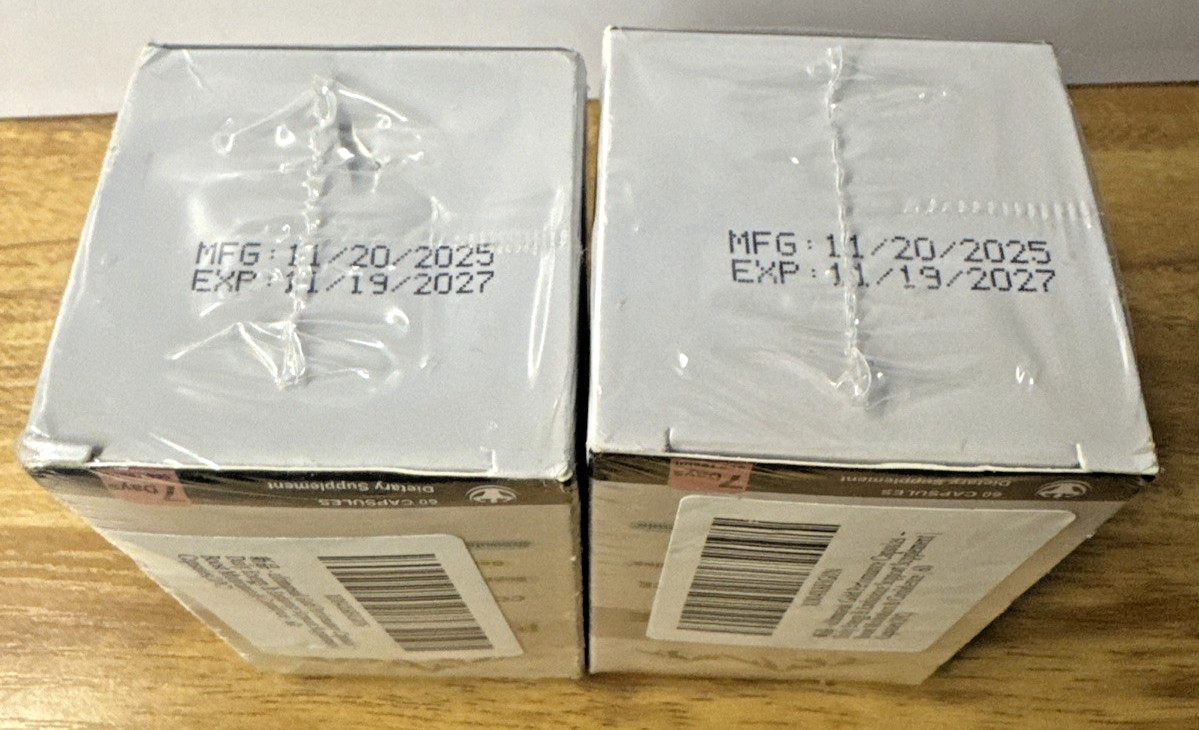 2x Gold Performance Steady Power Supplement Energy & Endurance 120 Caps Sealed